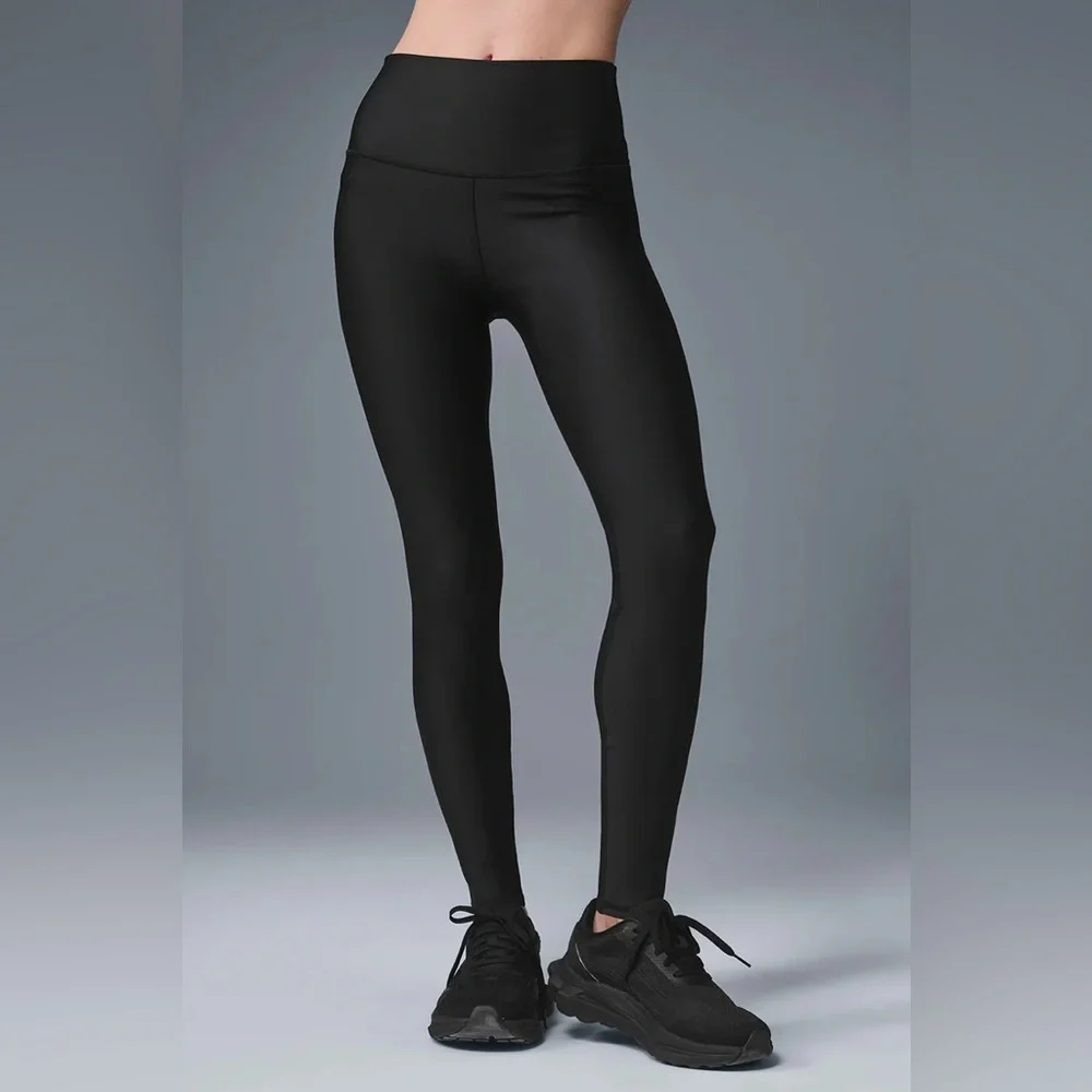 Alo Yoga NWOT High-Waist Airlift Full-Length Leggings Black‎ XXS Athleisure Gym